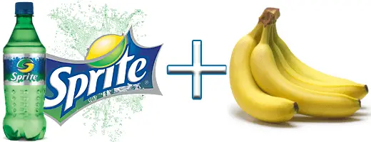 effects of banana and sprite